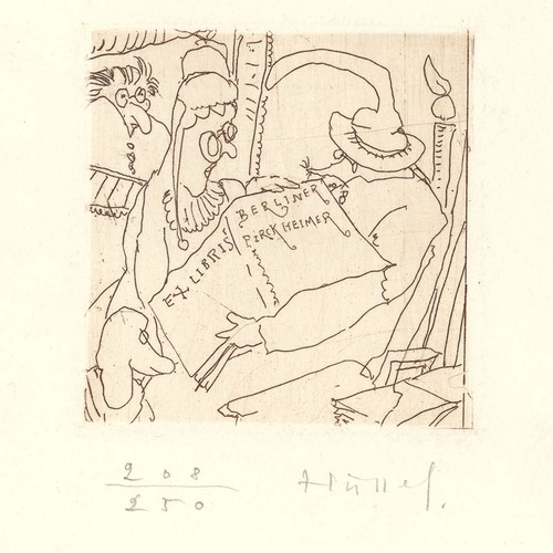 Horst hussel exlibris berliner - horst,