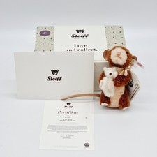 Steiff 007521 Maus Paul mit Teddybär Petsy 12 cm Mohair