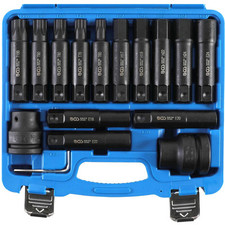 BGS TECHNIC 3/4 TORX STECKNÜSSE UND SCHLAGKAPPEN 6-KANT - BOX