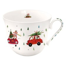 Grätz*SILKE LEFFLER*Weihnachten*Porzellan*BIG*Mug*Tasse*Becher*Weihnacht-AUTO*
