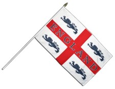 England 4 Löwen Stockflagge