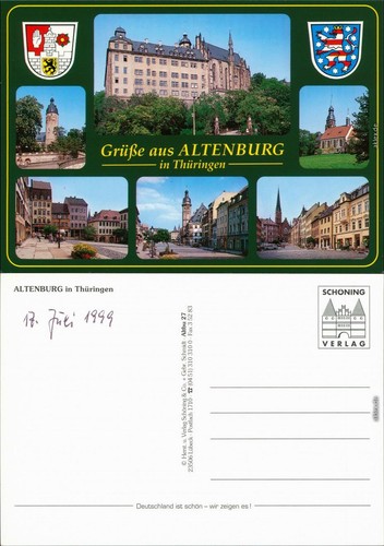 Ansichtskarte altenburg - ansichtskarte,