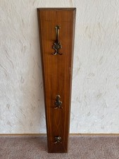 Paneel Wandgarderobe 60-er Jahre Einzelstück dunkles Holz