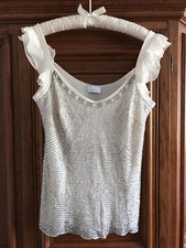 Elegance Paris neues Seiden-Top   Gr. 42