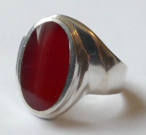 Ring karneol cabochon - cabochon, 925