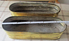 2 X MESSING  PFLANZSCHALE