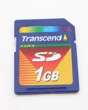 transcend  1GB SD Karte Speicherkarte memory card