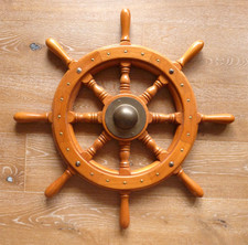 Deko-Steuerrad Ruder Schiffssteuerrad Holz 70 cm  PREISSENKUNG