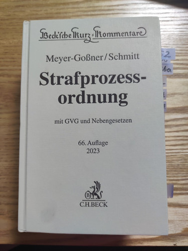 Meyer goßner schmitt - meyer-goßner/schmitt,