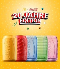 Mc Donalds Gläser 2025 Coca Cola 5er Set 20 Jahre Limited Edition - NEU & OVP