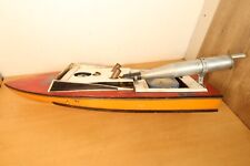 Vintage Nitro? RC Speedboot "Master Blaster" Fiberglas 30" Rumpf RIESIGER AUSPUFF