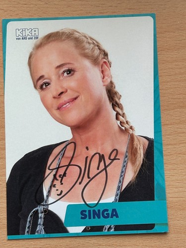 Singa kika autogrammkarte - kika,