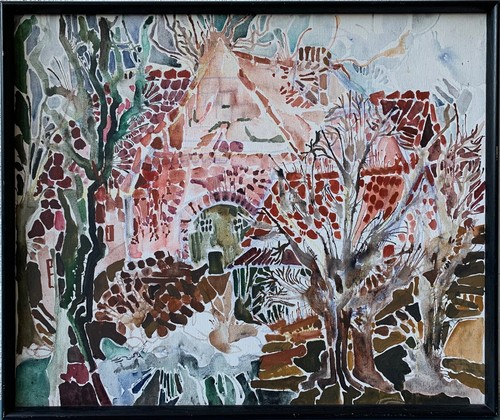 Norddeutsche bauernkate acryl - norddeutsche,