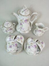 antikes Kaffee-Service C.T. Tielsch Altwasser Schlesien Jugendstil um 1890 alt