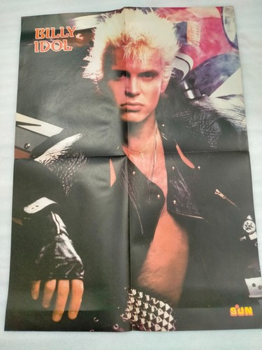 Billy idol pin poster - billy, sun
