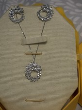 Swarovski, Schmuck,Set, Silber Mit Kristallen