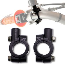 2x 10mm Spiegelhalter Spiegel Halterung Schelle Motorrad Fahrrad Lenker 7/8" DE