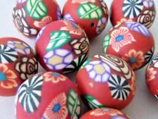 10 Fimoperlen Millefiori
