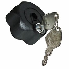 Knebelmutter abschließbar