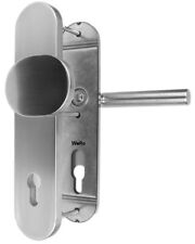 Edelstahl Schutzbeschlag für WOHNUNGSTÜREN Knopf / Drücker 