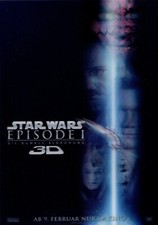 2 Film-Postkarte 3 D, STAR WARS Episode I, Science-Fiction-Film von George Lucas