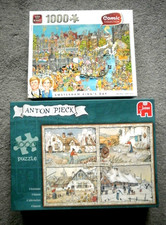 King Jumbo Puzzle 1000 Teile Amsterdam King's Day Anton Pieck 4 Jahreszeiten