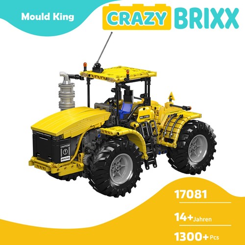 Mould king 17081 traktor - mould, gelb
