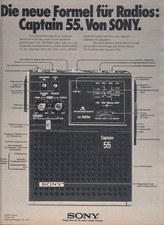 Sony Captain 55 - Reklame Werbeanzeige Original-Werbung 1973 (1)