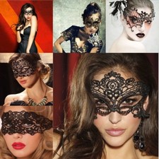 Venezianische Augenmaske Spitze Gothic Karneval Fasching Halbmaske Gesicht WOW
