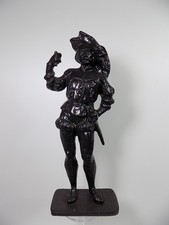Alter SHW-Schwäbische Hüttenwerke Landsknecht Soldat Figur Eisenguss Skulptur
