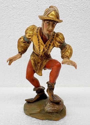 Vtg wood carved - moresca, morris