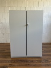 Steelcase Aktenschrank 3 Ordnerhöhen Flügeltüren weiß 80cm breit
