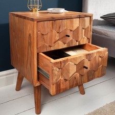 Massivholz Nachttisch MYSTIC