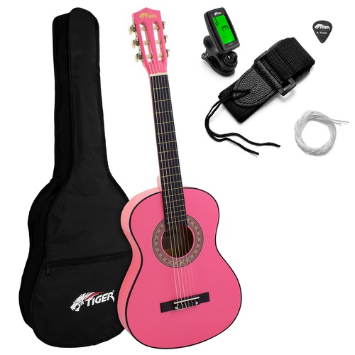 Konzertgitarre pink 3 4 - pink, 3/4