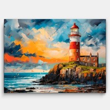 Leinwandbild Segelboot Maritim Wanddeko Wohnzimmer Schlafzimmer Bild/ Keilrahmen