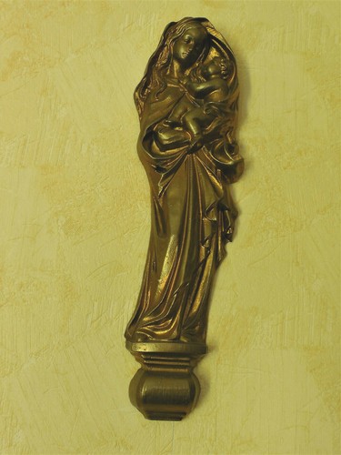 Madonna mit jesuskind wachs - mit,