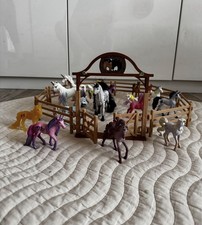 Schleich Pferd Bayala Fantasy 14 Pferde Wie NEU Zaun Sammler Gehege