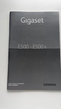 Siemens Gigaset E500 - E500A Telefon Gebrauchsanweisung Bedienungsanleitung