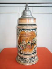 Bierkrug steingut mit - steingut,