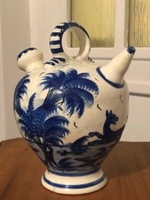 GROSSE PORZELLAN KARAFFE KRUG KANNE WASSER ROTWEIN TEE ca. 28 cm hoch