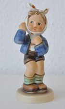 GOEBEL HUMMEL FIGUR Junge mit Zahnschmerzen : ca. 15 cm signiert 217/1951 1985