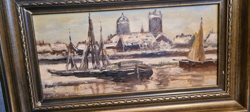 öl gemälde 1890 - u, w