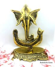 Lord Ganesha Ganpati Om Metall Statue Selten Diwali Geschenk Hindu God Idol Puja