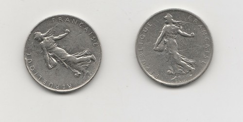 Francs frankreich 1960 1976 - frankreich, 1960/1976