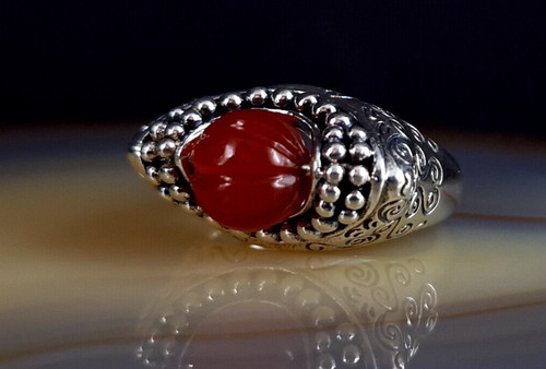 Ring silber 925 karneol 8 - 925,