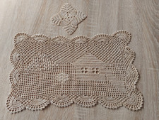 Häkeldeckchen braun 25 - häkeldeckchen, 42/25