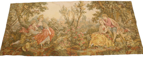 Wandteppich wandbehang galante - wandteppich,