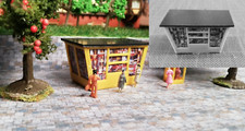 DDR Kiosk mit Telefonzelle |  Bausatz |  Spur H0 | 1:87 | Zeitungskiosk