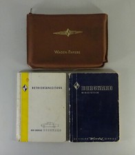Bordmappe + Betriebsanleitung Borgward P100 "Der große Borgward" von 02/1961