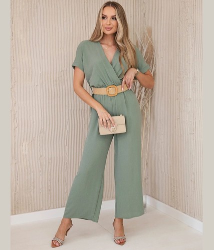 Sommer jumpsuit mit gürtel - mit,